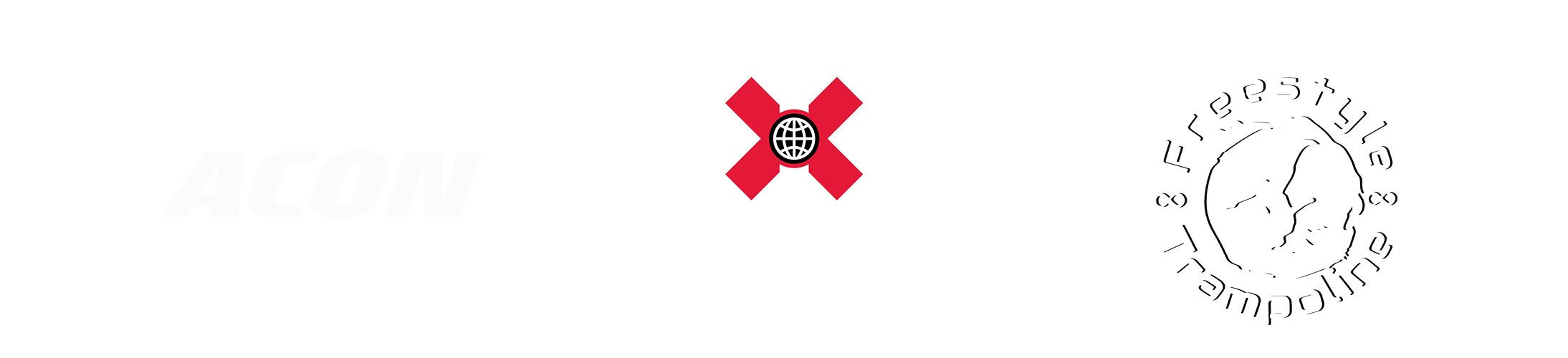 Acon-, X-Games- ja FTA-logot.