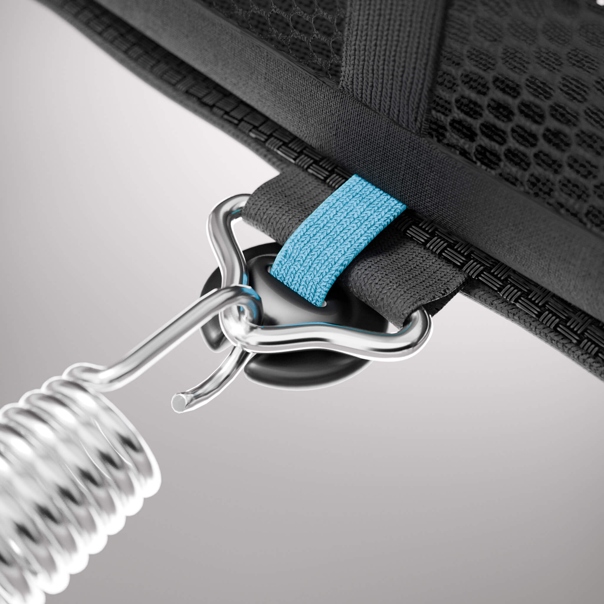 ACON Air 4,6m Pyöreä trampoliini turvaverkolla ja tikkailla (4)