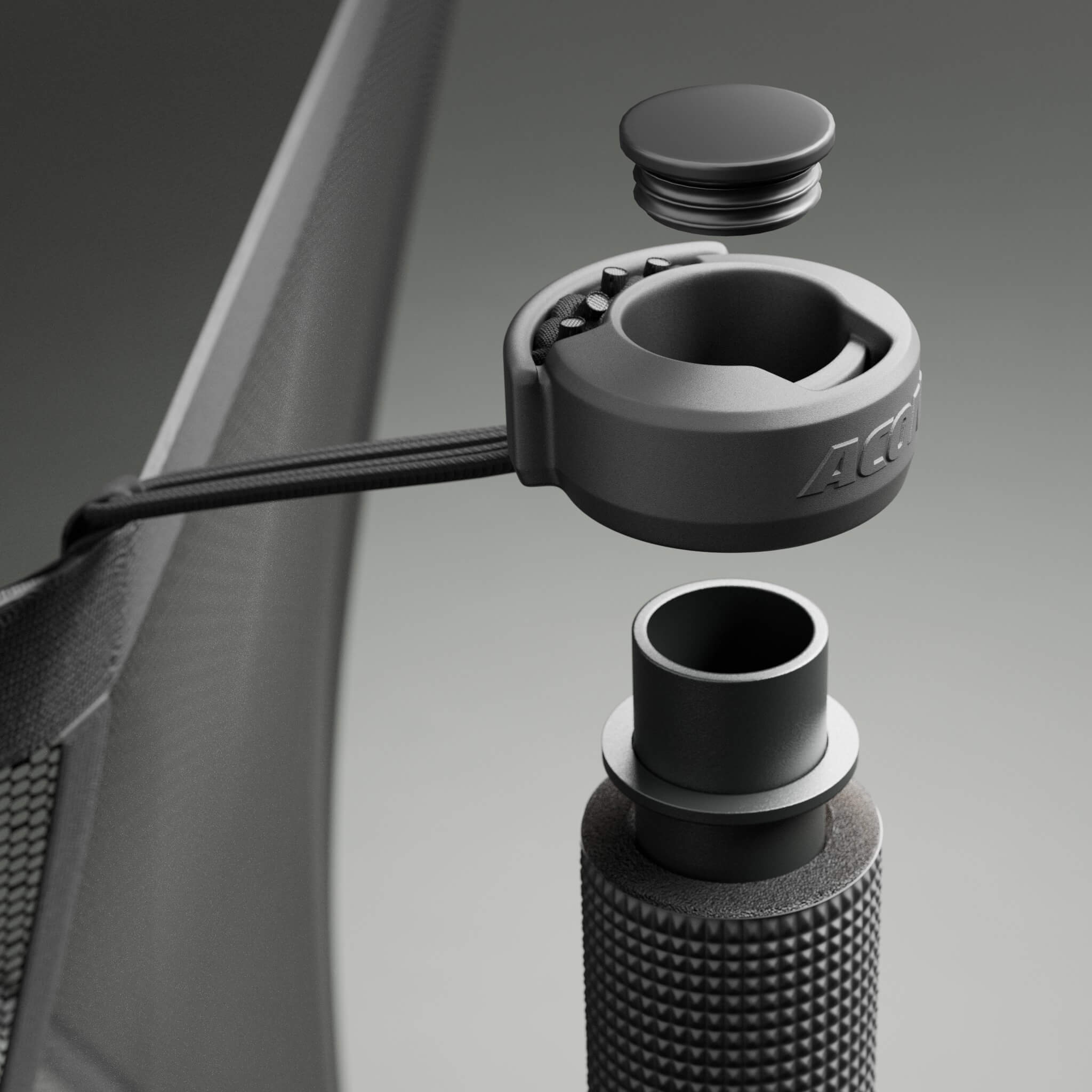 ACON Air 4,6m Pyöreä trampoliini turvaverkolla ja tikkailla (5)