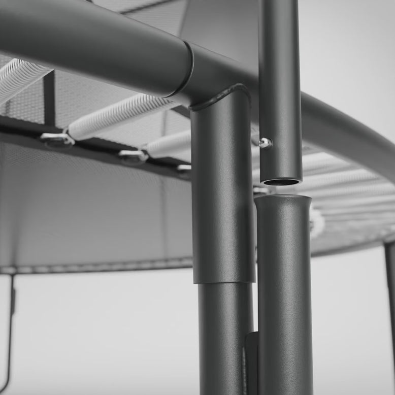 ACON Air 4,3m Pyöreä trampoliini turvaverkolla ja tikkailla