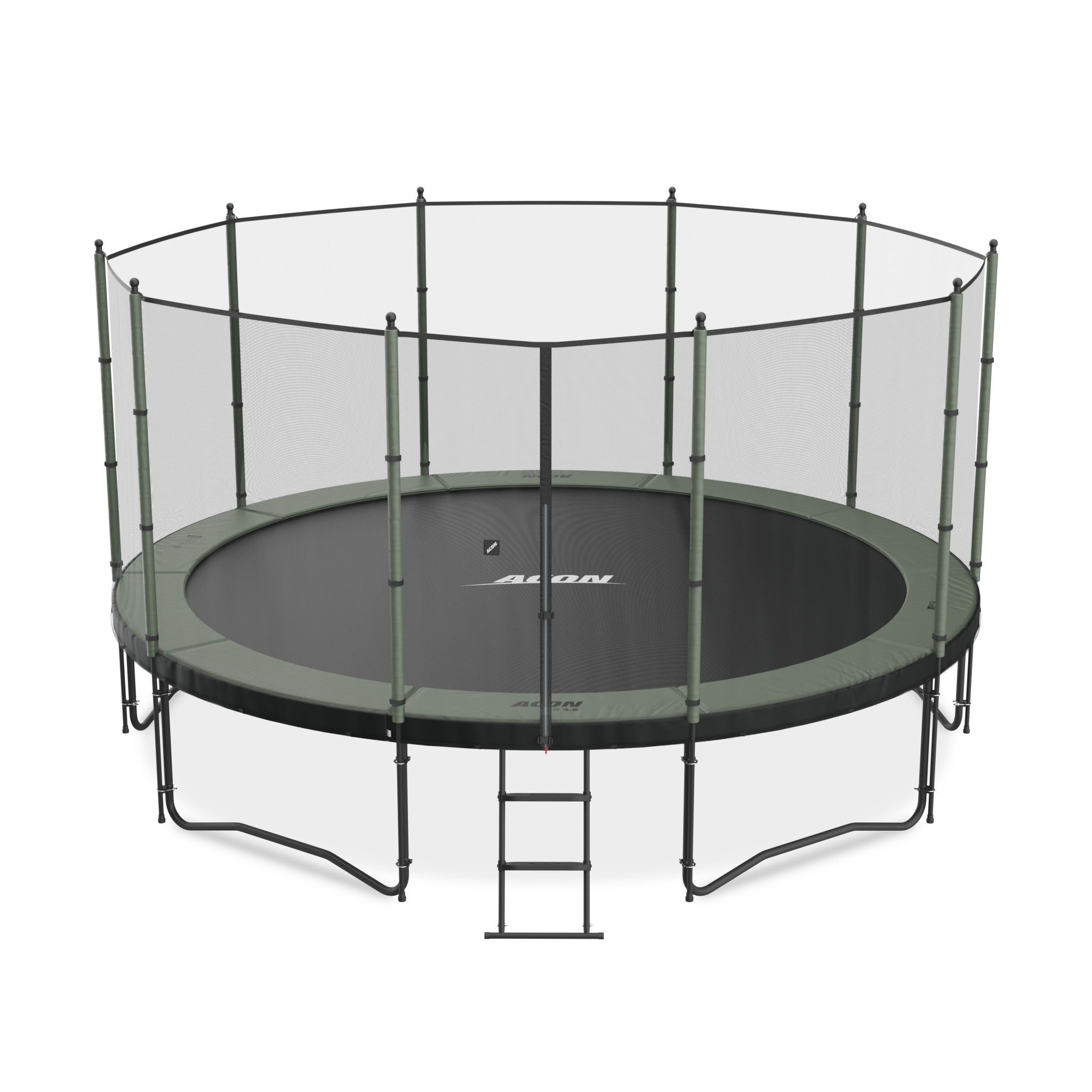ACON Air 4,6m trampoliini Standard turvaverkolla.