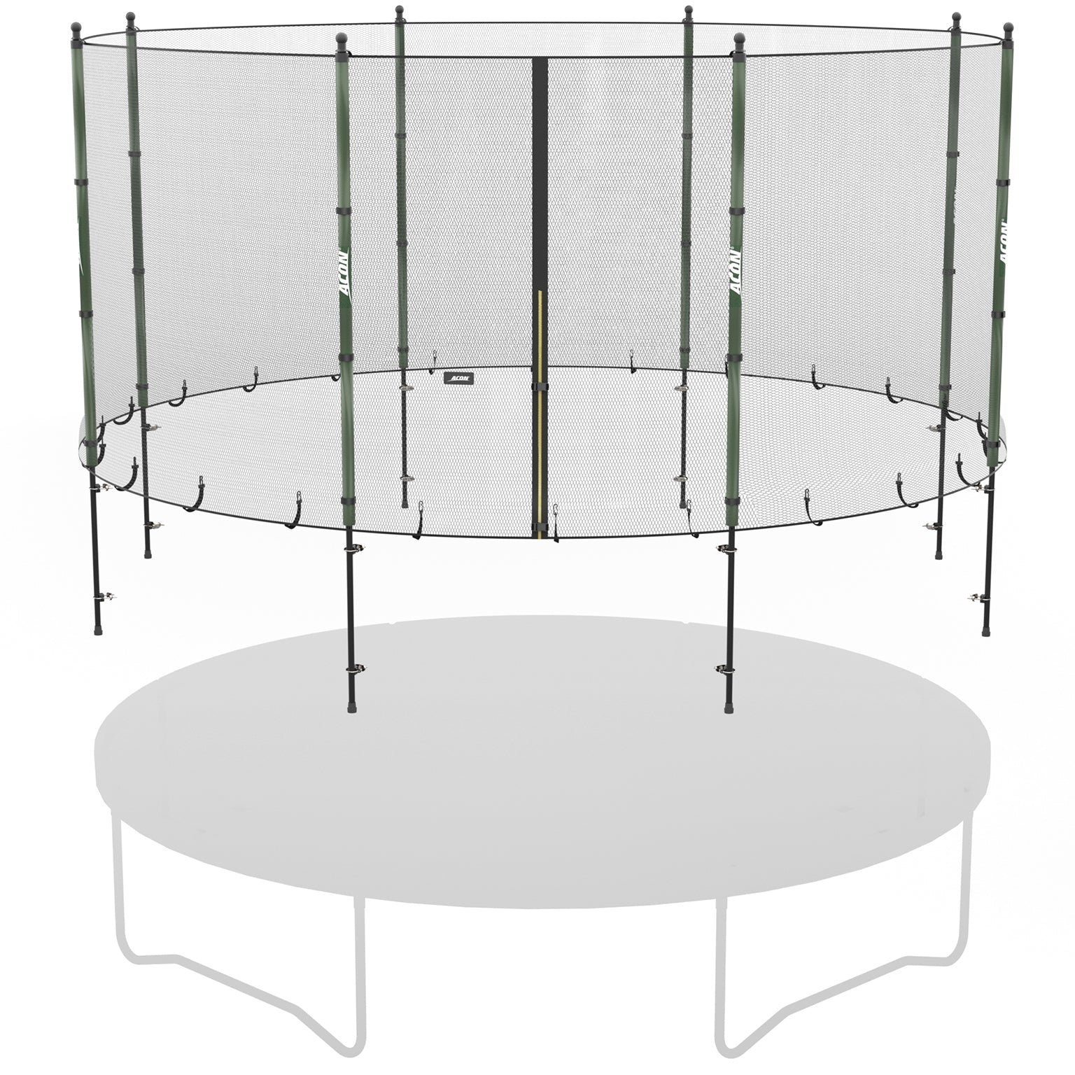 ACON standard turvaverkko trampoliinin yläpuolella.