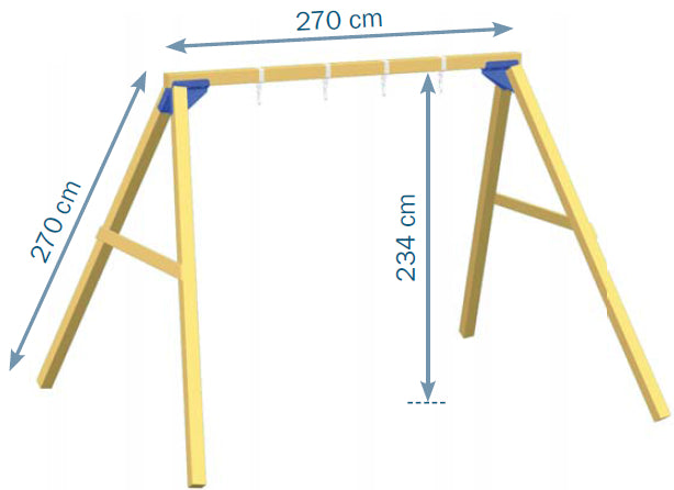 Keinu ja liukumäki Deckswing 2.0–rakennussarja - acon-fi